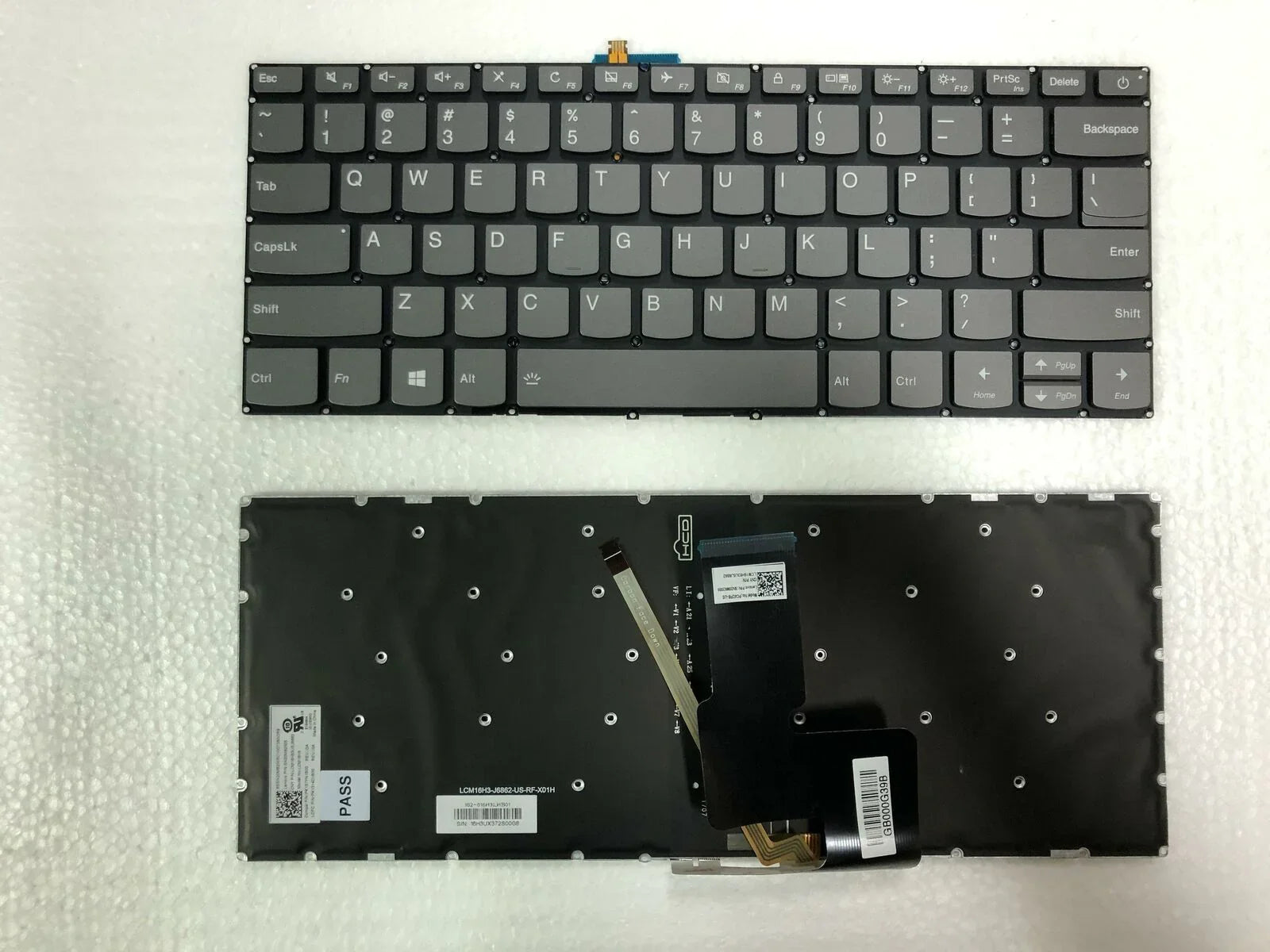 Genuine New Lenovo Yoga 520-14IKB / 720-15IKB US Backlit Keyboard – Black, QWERTY