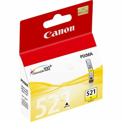 Canon Ink Cartridge, Yellow [cli-521y]