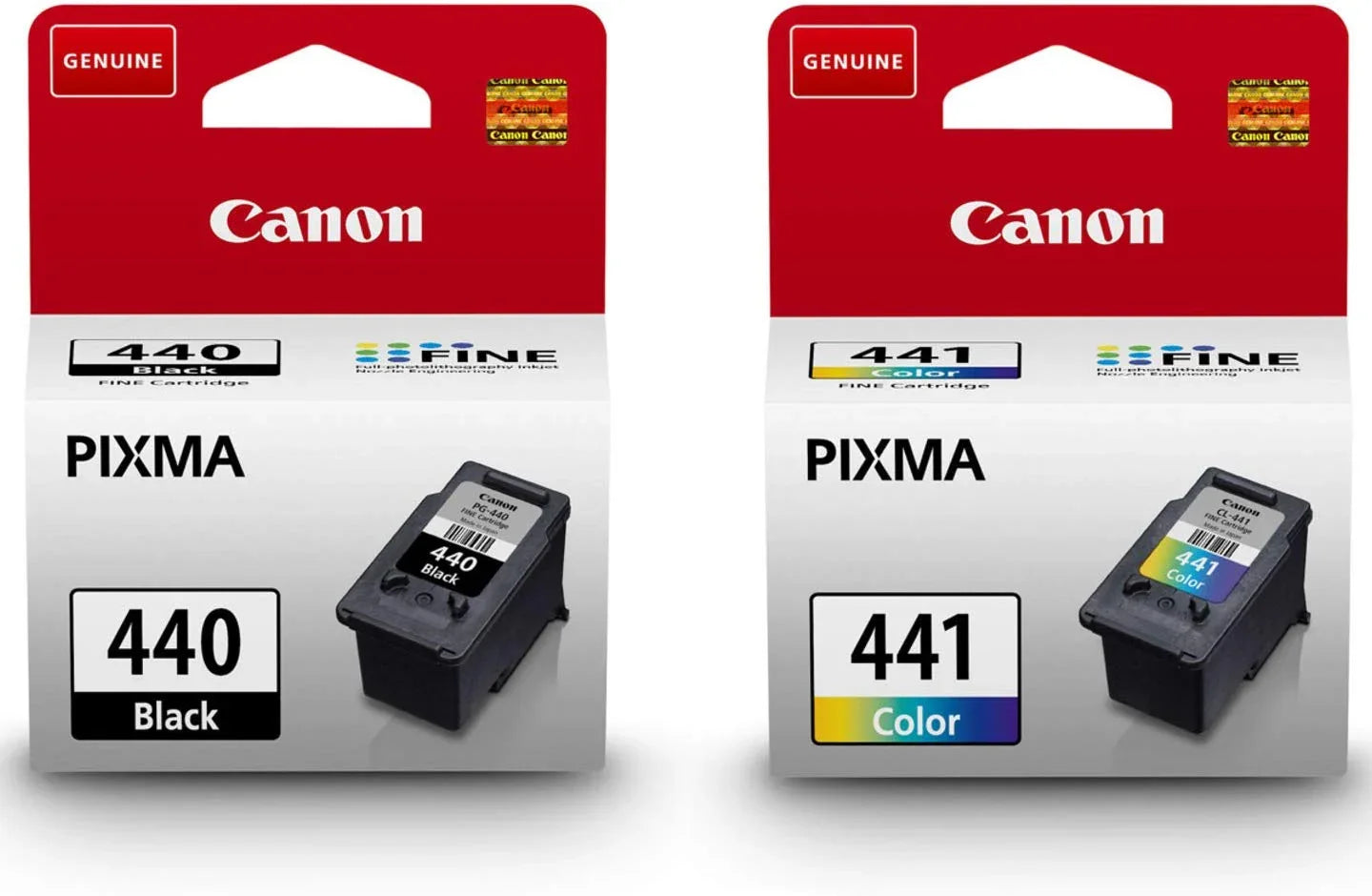 Canon 440 Black and 441 Tricolor Ink Cartridges for Printer - eBuy UAE