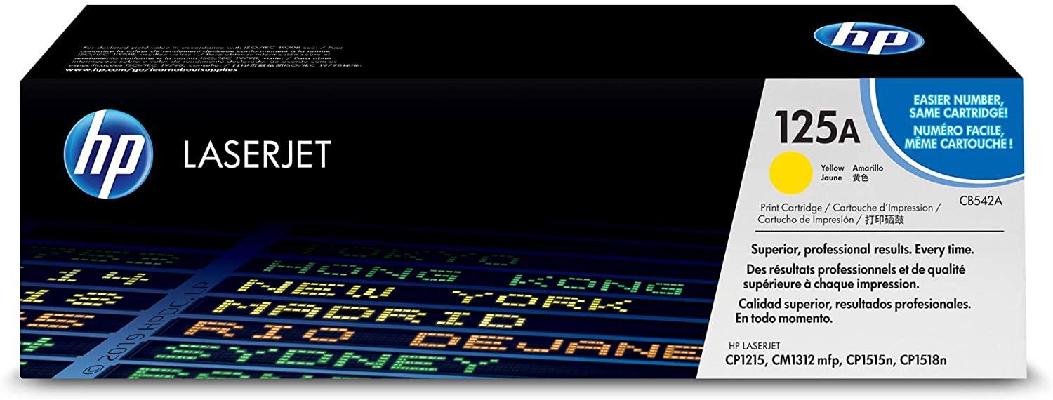 HP 125A (CB542A) Yellow Original LaserJet Toner Cartridge - eBuy UAE