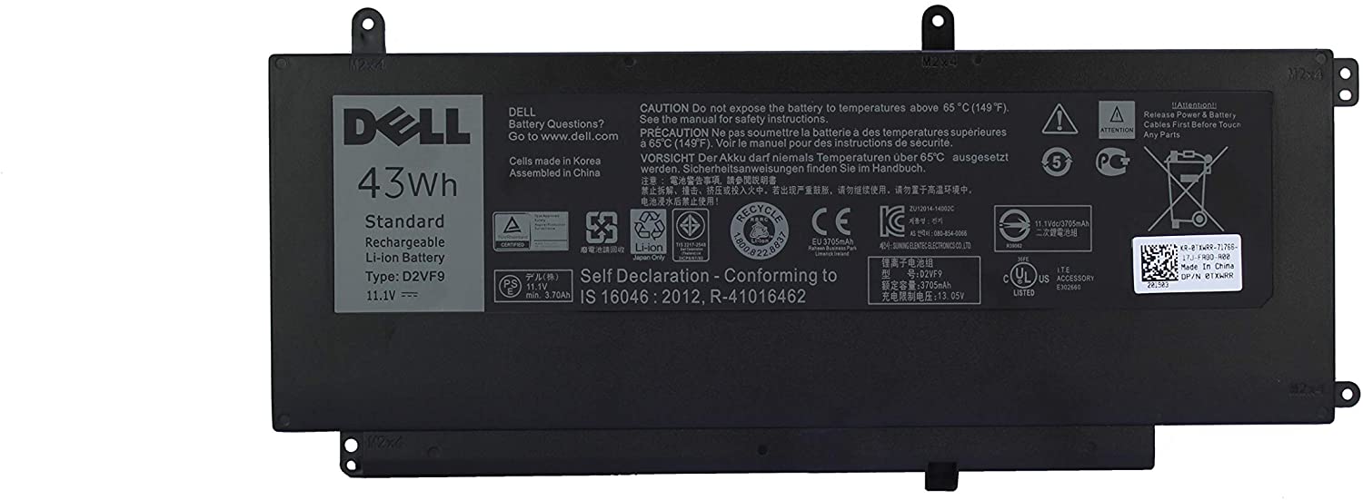 11.1V 43Wh Original D2VF9 Dell Inspiron 15 7547 0PXR51 PXR51 Tablet Laptop Battery - eBuy UAE