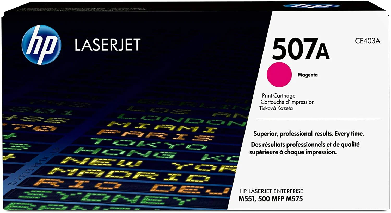 HP 507A 1 Set Original Toner Black CE400A Cyan CE401A Yellow CE402A Magenta CE403A For HP LaserJet Pro 500 color MFP M570dn, M551n, M551xh, MFP M575dn - eBuy UAE