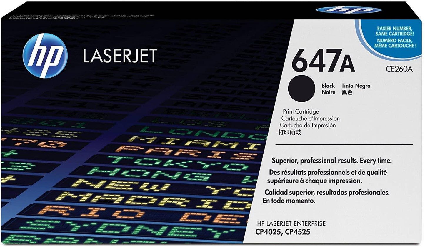 HP 647A Hewlett Packard Original LaserJet Colour Sphere Toner Cartridge, Black - CE260A - eBuy UAE