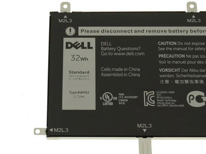 3.7V 32wh Original 8WP5J Dell Venue 10 Pro 5000 5055 69Y4H 069Y4H Tablet Laptop Battery - eBuy UAE