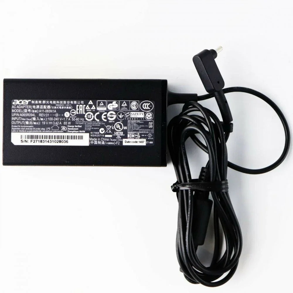 65W Original A11-065N1A Acer Ultrabook S5 S7, Chrombook C720 C730 Laptop Adapter - eBuy UAE