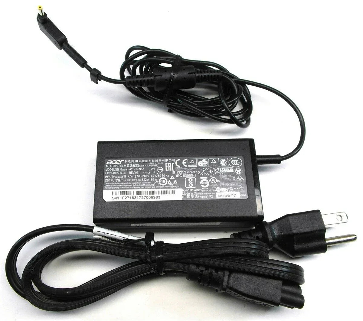 65W Original A11-065N1A Acer Ultrabook S5 S7, Chrombook C720 C730 Laptop Adapter - eBuy UAE