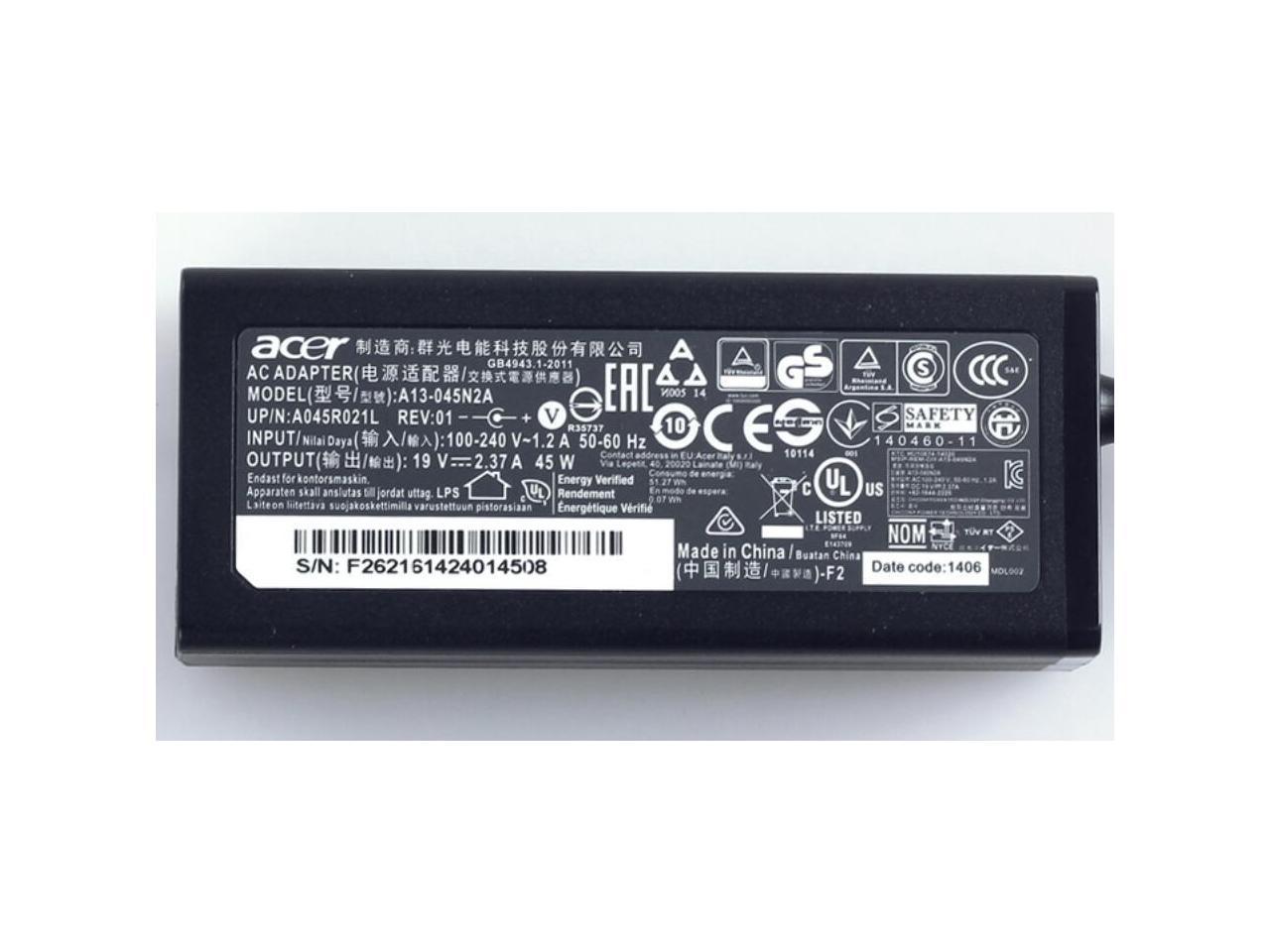 Original 45W 19V 2.37A Acer-Chromebook-CB3 CB5 11 13 14 15 R11 Laptop Power AC-Adapter-Charger - eBuy UAE