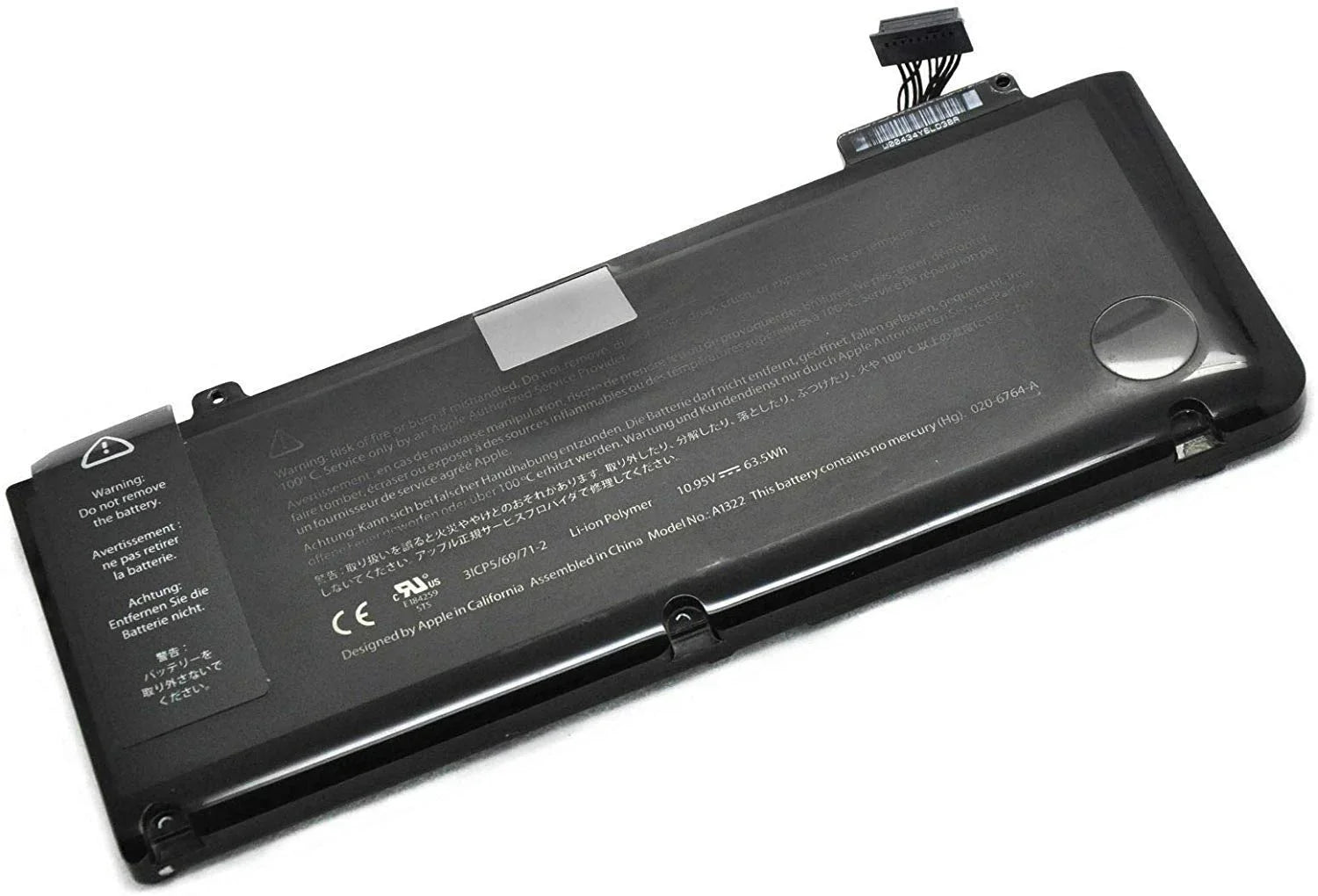 10.95V 63.5Wh 5800mAh Laptop Battery for Apple MacBook Pro 13" A1322 A1278 2009-2012 Year MB990 MB991 MC700 MC374 MD313 MD101 MD314 MC724 - eBuy UAE