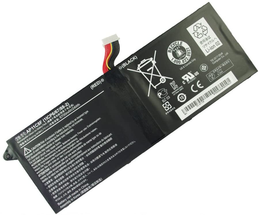 3.7V 24wh Original Laptop Battery AP11C3F AP11C8F compatible with Acer 1ICP5/67/90-2 1ICP6/67/88-2 Tablet - eBuy UAE