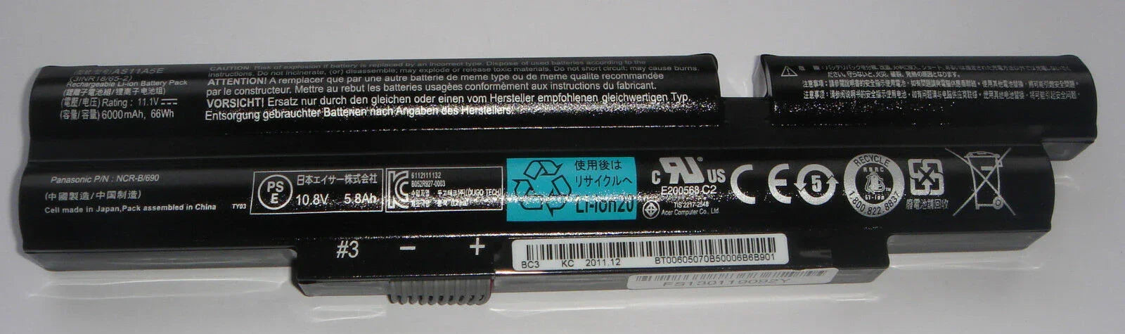11.1V 4400mAh Original AS11A5E AS11A3E Laptop Battery compatible with Acer Aspire TimelineX 3830TG 3830T 4830T 5830T 5830TG 4830TG - eBuy UAE
