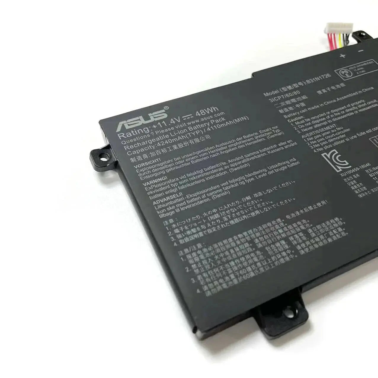 B31N1726 Replacement Battery For ASUS TUF Gaming FX505DT, FX505DV, FX505DU, FX505DY, FX505GT – 11.4V 48Wh Li-Ion