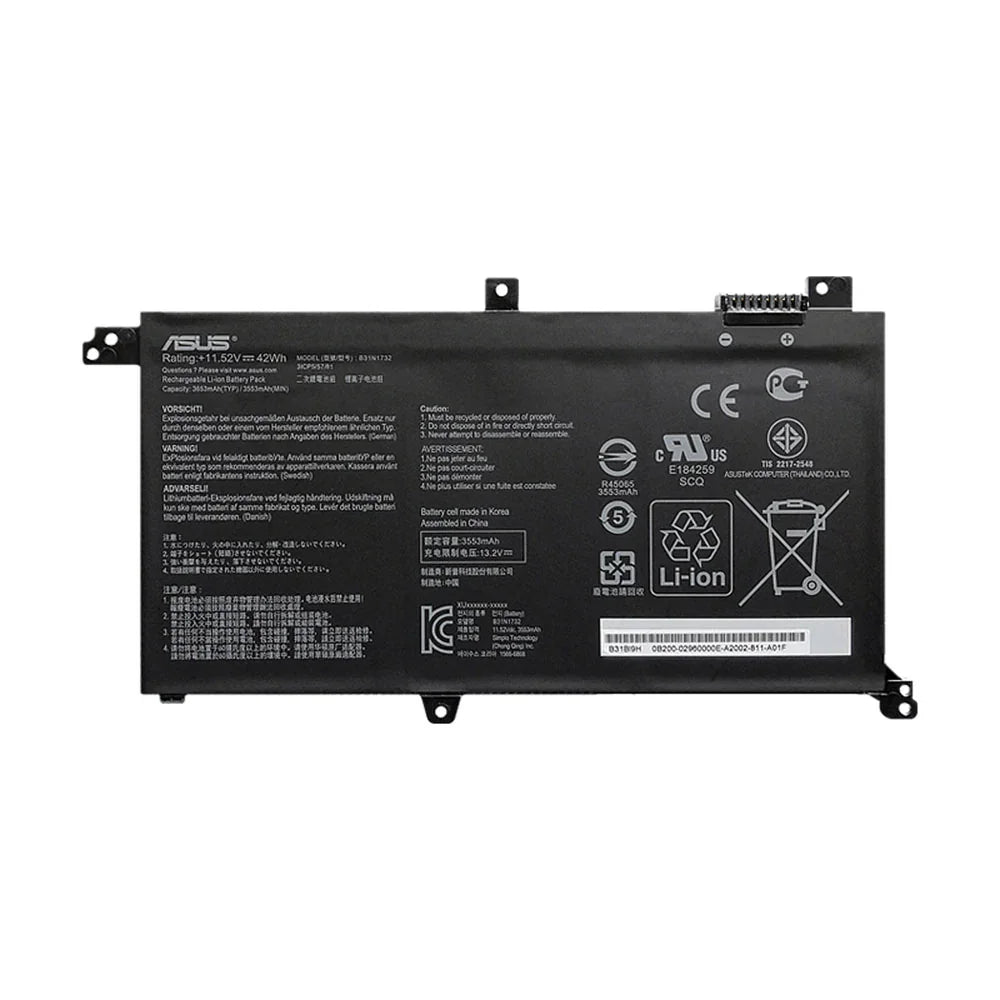 Genuine B31N1732 Asus VivoBook S14 S430FN-EB060T, 571GT-BQ619T Laptop Battery - eBuy UAE