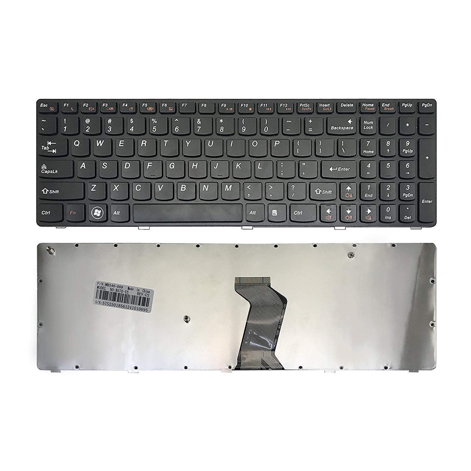 Lenovo Z570, V570, B570, B570A, B570E, B570G, B575, V570C, B580 B590 V570 V575 Z570 Z575 Black Internal Laptop Keyboard - eBuy UAE