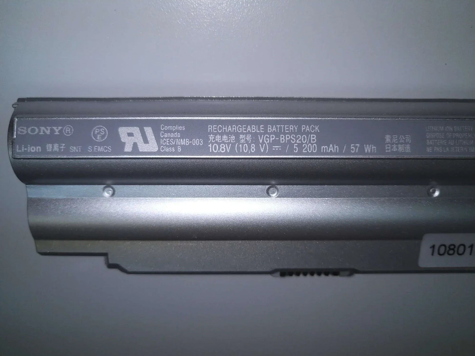 Original VGP-BPS20/S Sony VPCZ1 Series VPCZ115 117 118 125 127 PCG-31111T 31112T Laptop Battery - eBuy UAE