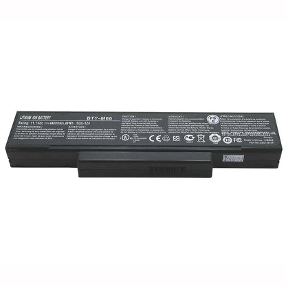 BTY-M66 MSI CLEVO Advent 5401,Advent 7093,Advent 7107,Advent 7111,Advent 8315,ERC430 Laptop Battery - eBuy UAE