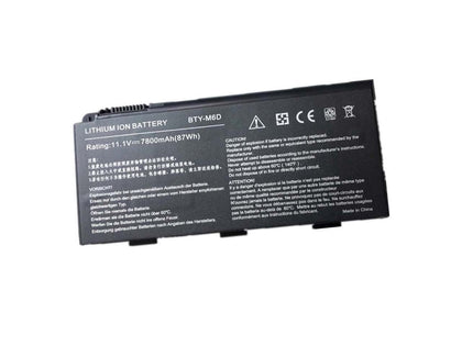 MSI BTY-M6D, GX60 GT60 GT70 GT670 GT660 GT660r GT663 GT663r GT780 GT780r E6603 Laptop Battery - eBuy UAE