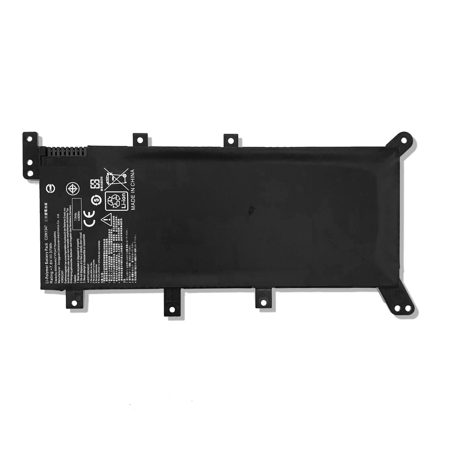 7.6V 38Wh C21N1347 OEM Battery Pack compatible with ASUS X555 X555LA X555LA-SI30202G X555LD X555LN Laptop Black Color - eBuy UAE