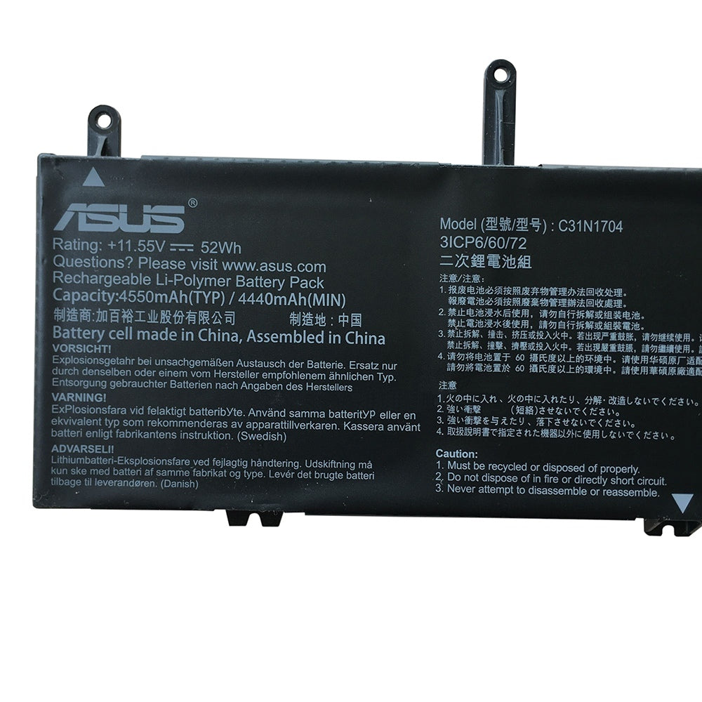 52WH Original C31N1704 Asus ZenBook Flip UX561UD-E2026R, Q535U Q535UD-BI7T11 Laptop Battery - eBuy UAE