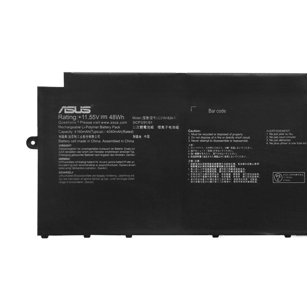 C31N1824-1 Genuine Asus Chromebook C425TA-1A, Chromebook Flip C433TA-AJ0005 Laptop Battery - eBuy UAE