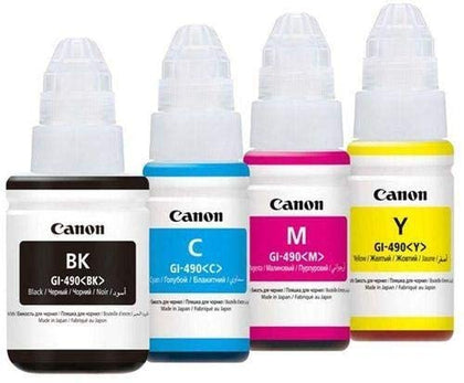 canon ink 4 color 490 for printer canon g1400-2400-3400