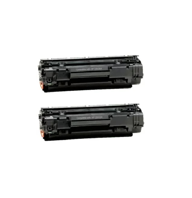 2-Pack CB435A Compatible Laser Toner Cartridge for HP LaserJet HP P1005, P1005n, P1006, P1006n Printer Series - eBuy UAE