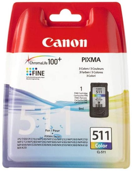 Canon CL-511 Original Ink Cartridge 2972B007AA - Color