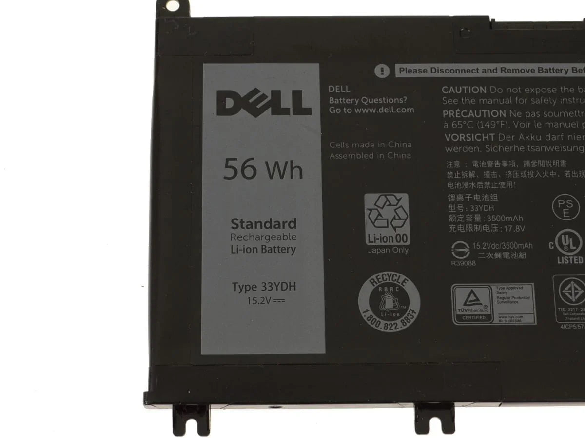Original 33YDH Dell Inspiron 7788, Inspiron 17-7786, VOSTRO 15-7580-D3765S Laptop Battery - eBuy UAE