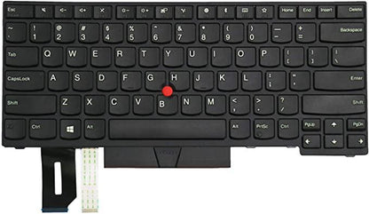 US Keyboard for Lenovo ThinkPad L380 L390 E490 E495 T490 L490 E480 E485 L480 T480s R480 R490 Laptop Replace Black - eBuy UAE