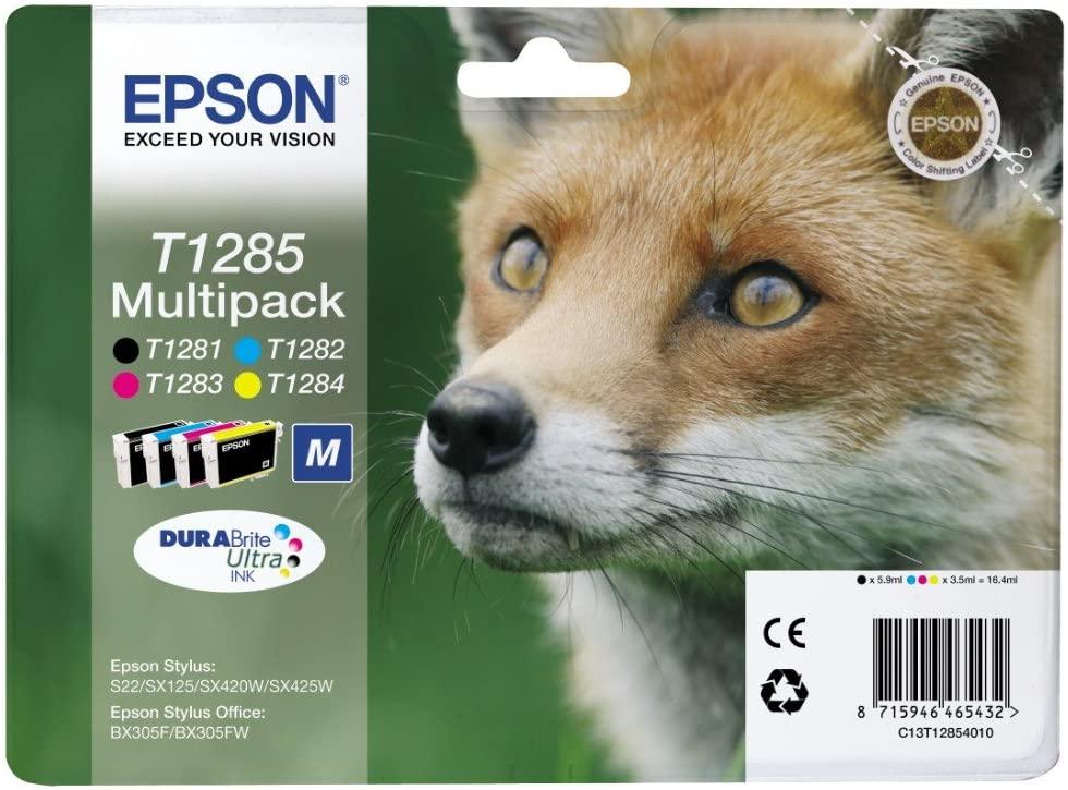 Epson Durabrite Ultra Ink Medium Cartridge, Multi Pack [T1285] - eBuy UAE