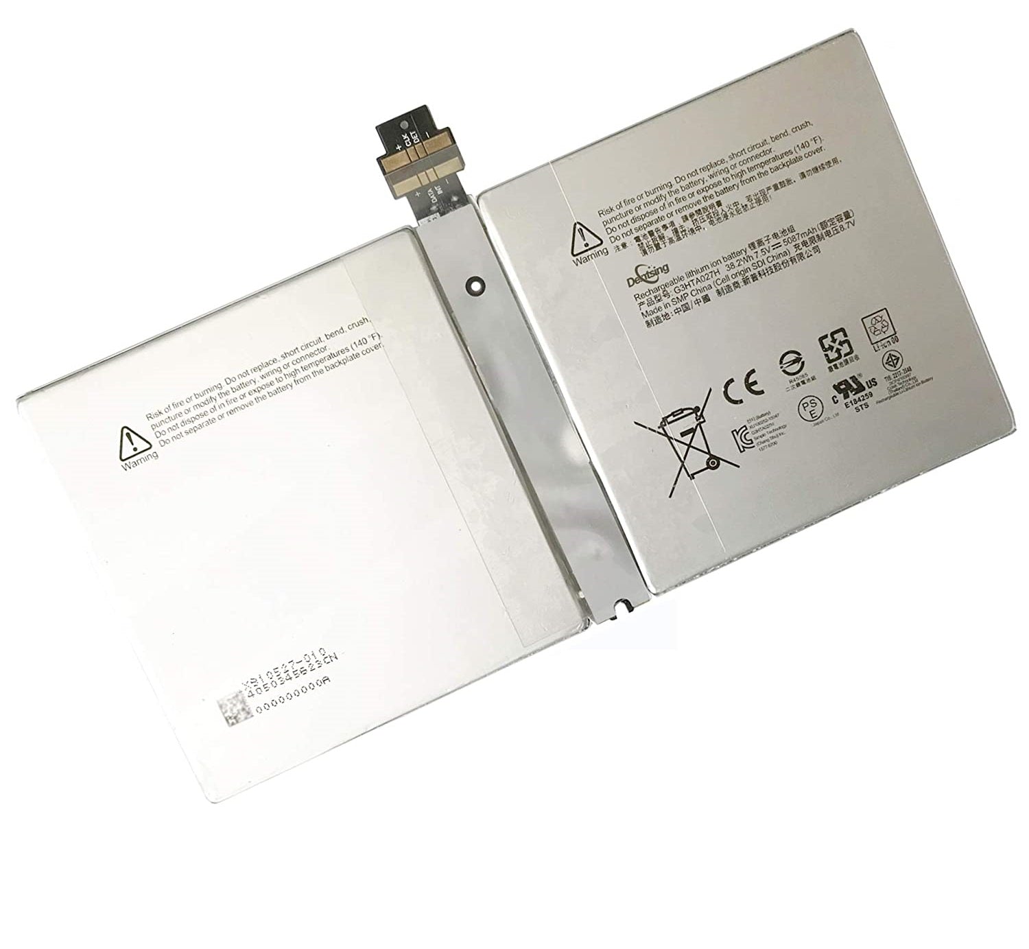 7.5V 38.2wh 5087mAh G3HTA027H Microsoft Surface Pro 4 12.3" Tablet DYNR01 Laptop Battery - eBuy UAE