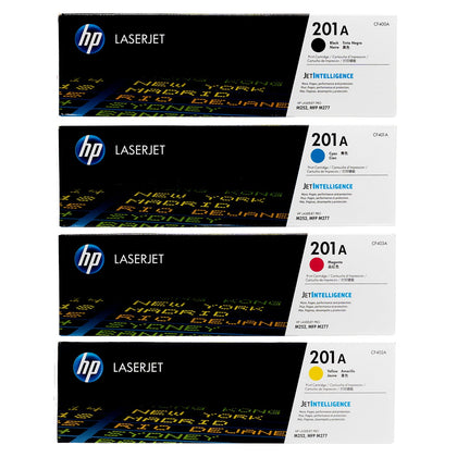 Hp 201a Toner Set Cf400a,cf401a, Cf402a, Cf403a Black, Cyan, Yellow, Magenta Set