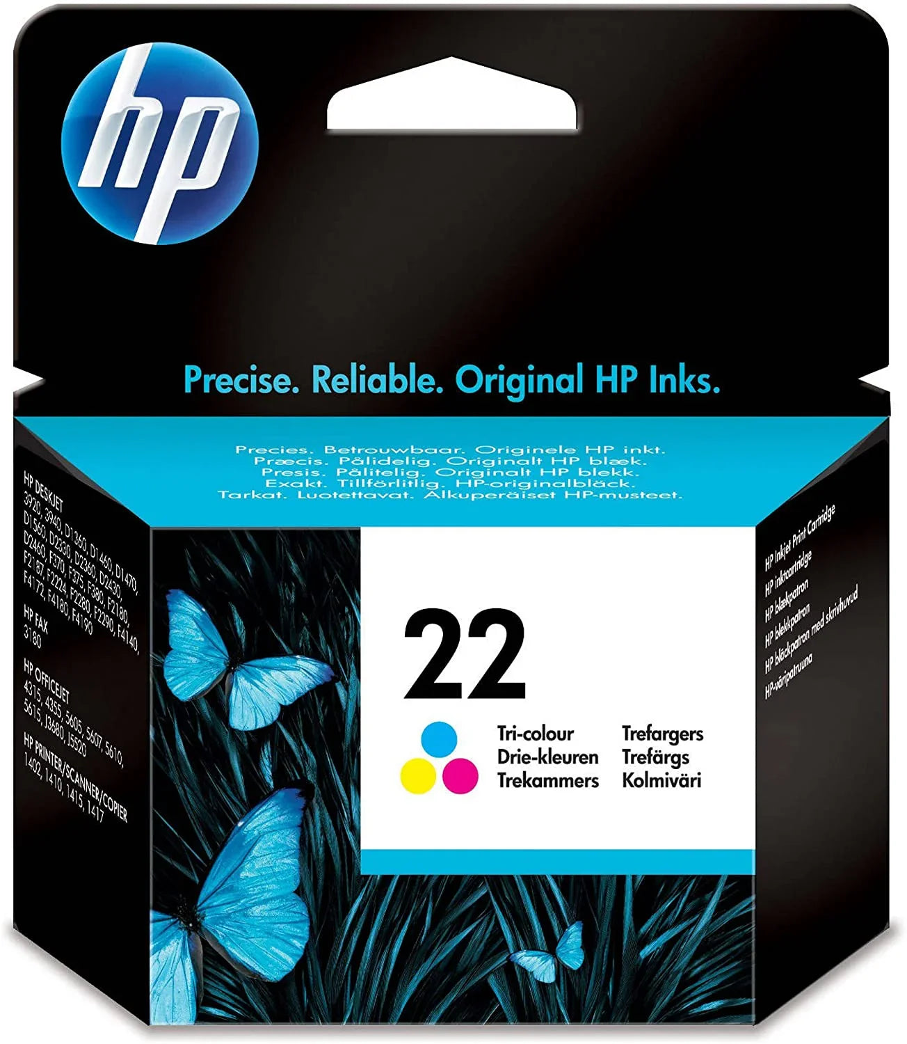 Hp 22 Ink Cartridge, Tri-color [c9352ae], Multi Color (HPC9352A) - eBuy UAE