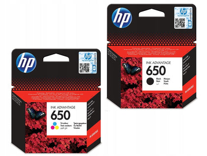 HP 650 Ink Cartridge Black & Tri-Color Combo Pack