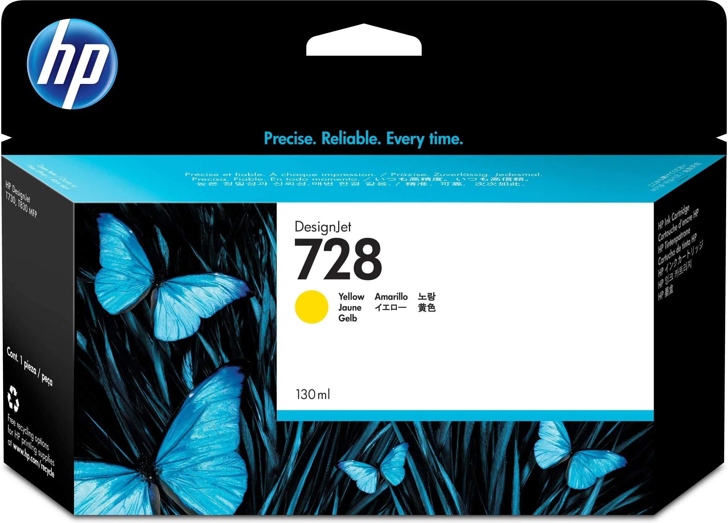 HP 728 Plotter Ink Cartridge for HP Designjet T730 and Designjet T830 MFP - eBuy UAE