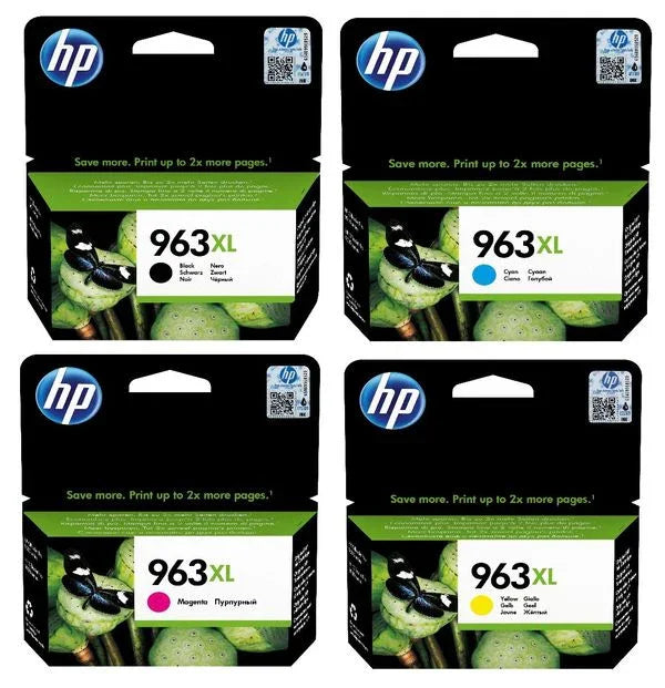 HP 963XL Ink Cartridges for HP OfficeJet Pro 9010 9020 Series 4-pack High Yield Black/Cyan/Magenta/Yellow - eBuy UAE