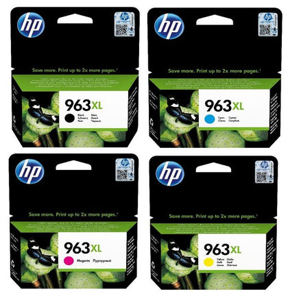 HP 963XL Ink Cartridges for HP OfficeJet Pro 9010 9020 Series 4-pack High Yield Black/Cyan/Magenta/Yellow