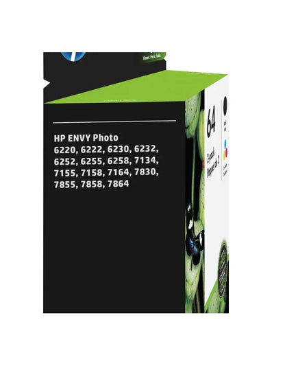 HP 64 Standard Capacity 2-Pack Ink Cartridges - Black & Tri-Color - eBuy UAE