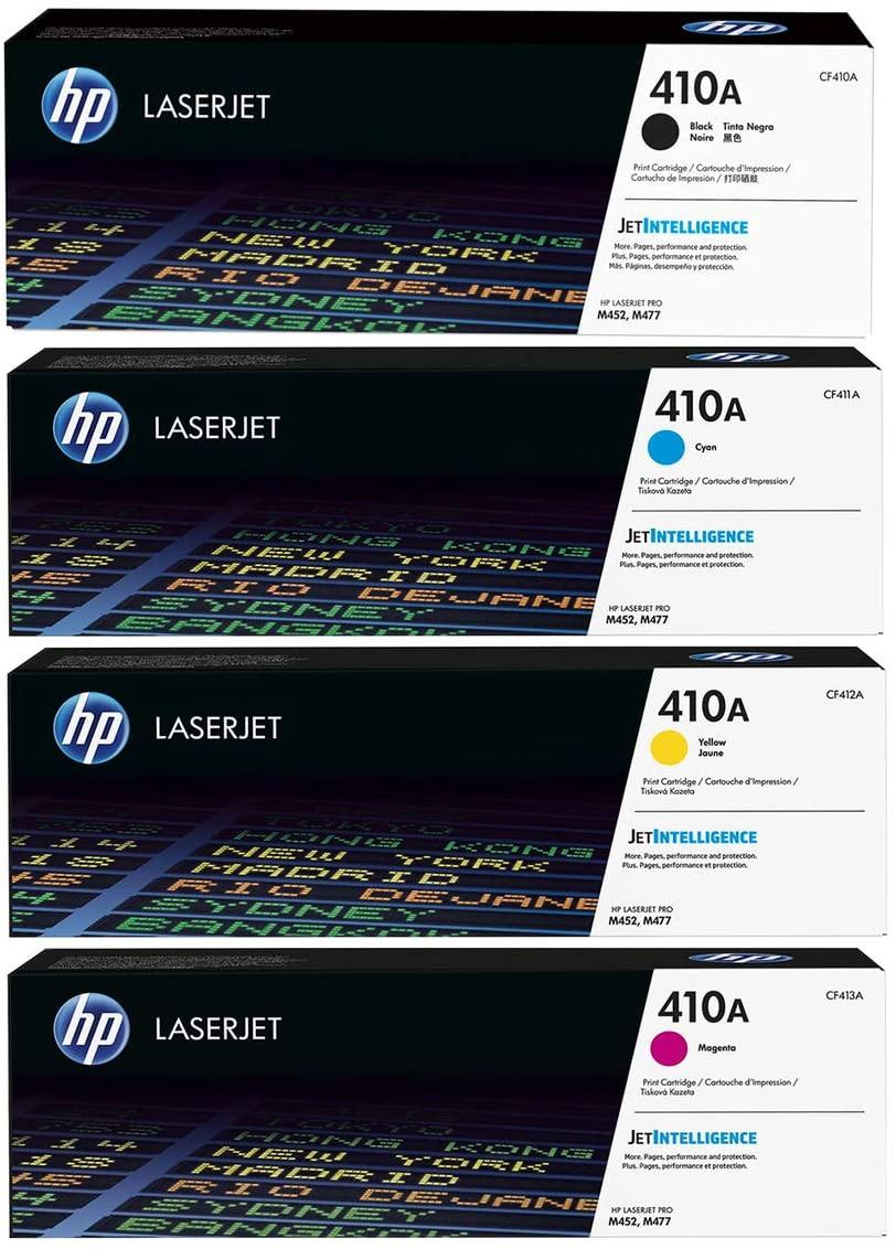 Hp 410a Toner Set CF410A,CF411A, CF412A, CF413A Black, Cyan, Yellow, Magenta, Full Set - eBuy UAE