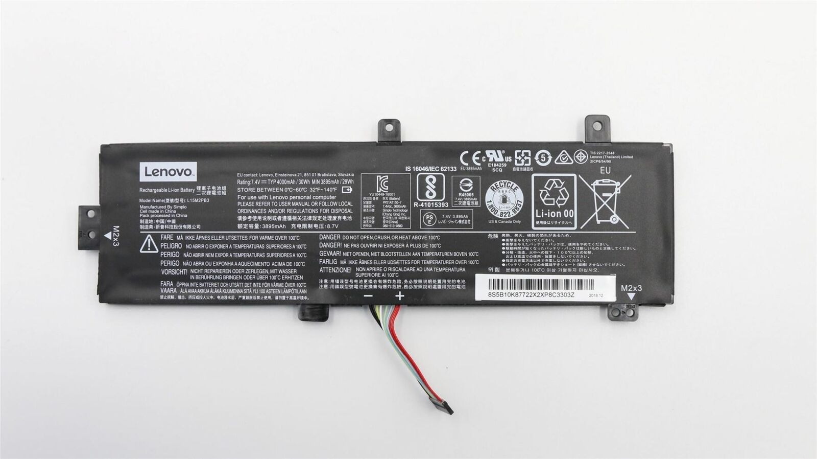 Original L15M2PB3 Lenovo IdeaPad 310-14ISK Series Laptop Battery - eBuy UAE
