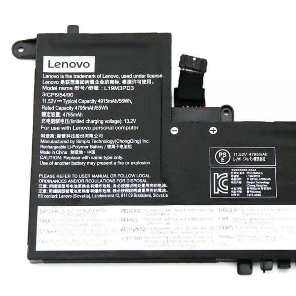 L19M3PD3 Original Lenovo Ideapad S540-13IML, Lenovo Xiaoxin Pro 13 2019, 2020 Laptop Battery - eBuy UAE