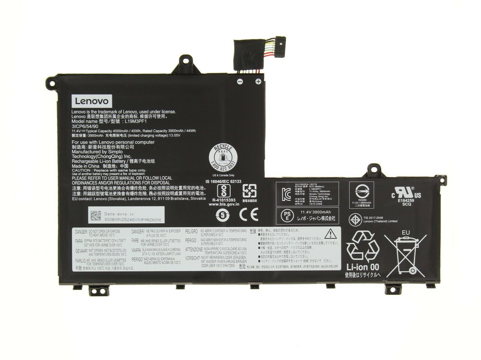 L19M3PF1 Genuine Lenovo ThinkBook 14-IML 15-IML 14-IIL 15-IIL, ThinkBook 15 20SM0015US Laptop Battery - eBuy UAE