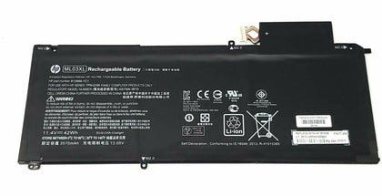 11.4V 42wh 3570MAH Original ML03XL HP Spectre X2 12-A000, 12-A001DX HSTNN-IB7D 814277-005 813999-1C1 Laptop Battery - eBuy UAE