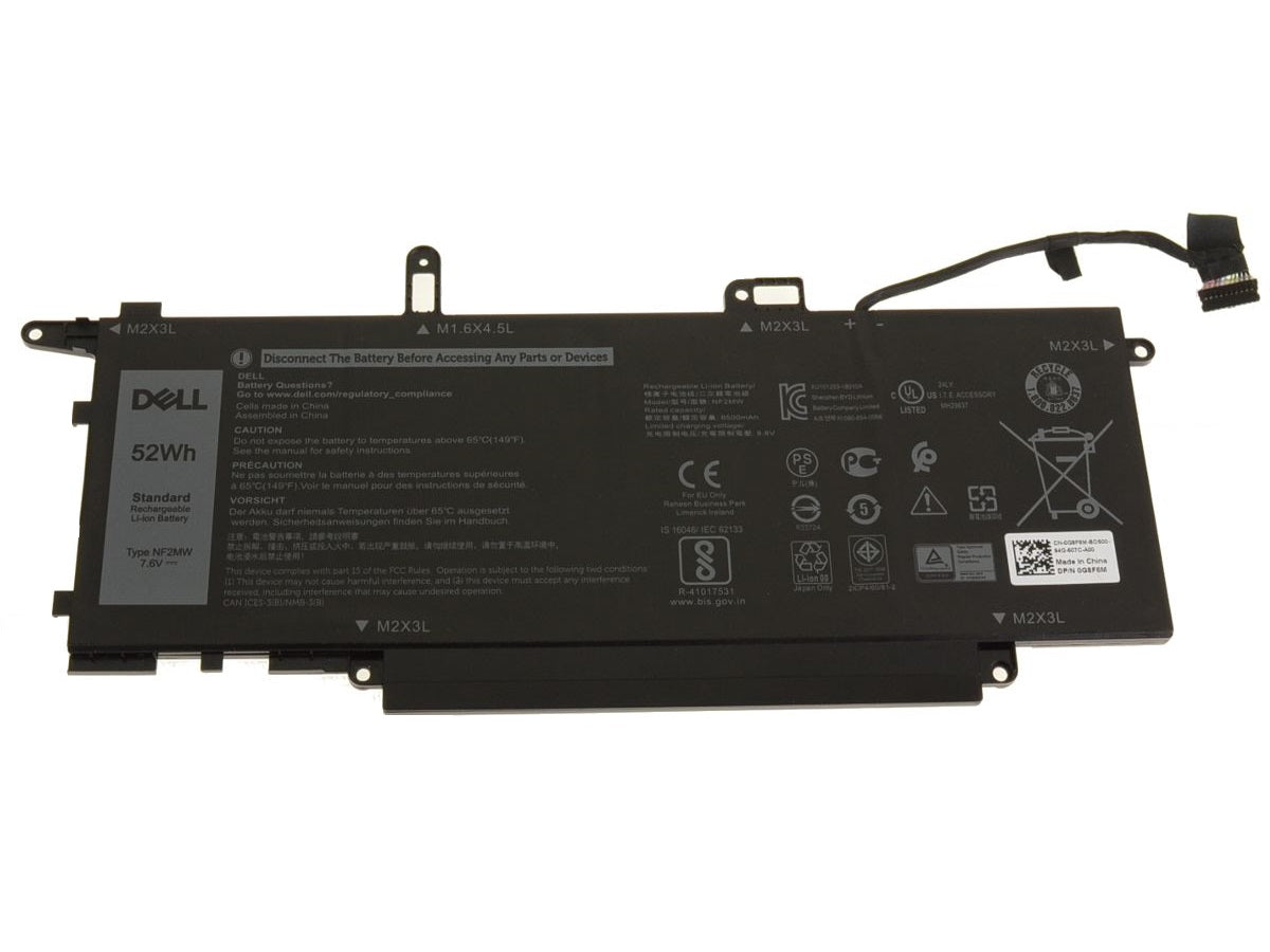 52Wh Original NF2MW Dell Latitude 7400, 7260 Latitude 7270, 2-in-1 4-Cell Laptop Battery - eBuy UAE
