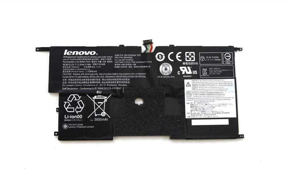 EliveBuyIND® Original 00HW003 Lenovo ThinkPad X1 Carbon 20A8A06JAU, ThinkPad X1 Carbon 20BS001GAU Laptop Battery - eBuy UAE
