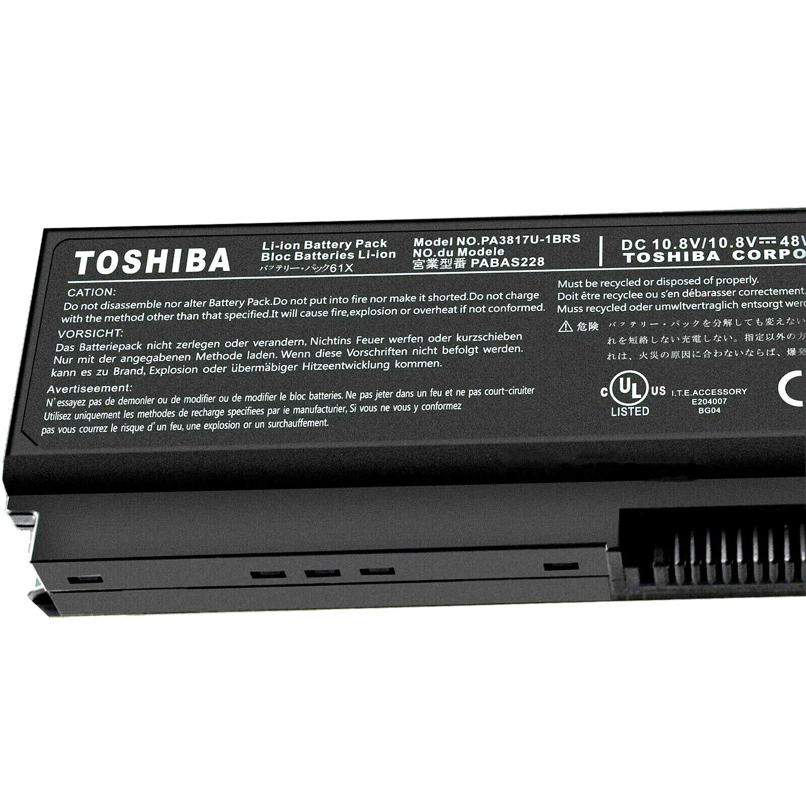 Original PA3634U-1BRS Toshiba Satellite Pro L630 Series, PA3728U-1BAS Laptop Battery - eBuy UAE