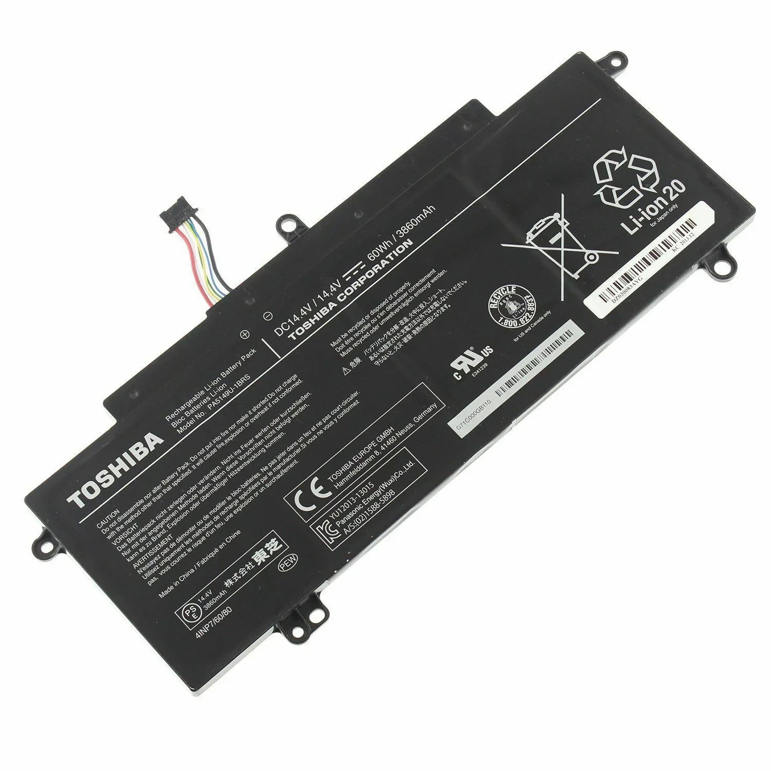 60Wh Original PA5149U-1BRS Toshiba Tecra Z40-A-16V, Tecra Z50-A-12N, Tecra Z50-A-05Y, Tecra Z40-A-164 Laptop Battery - eBuy UAE