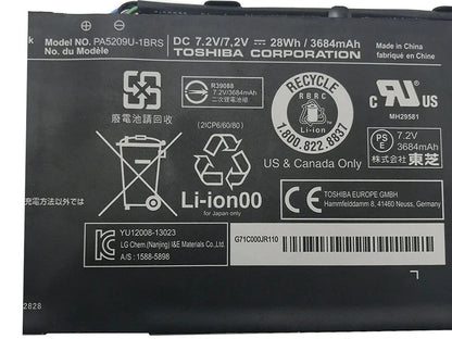 28Wh Original PA5209U-1BRS Toshiba Satellite L10W-CBT2N01, Satellite L10W-CBT2N02 Laptop Battery - eBuy UAE