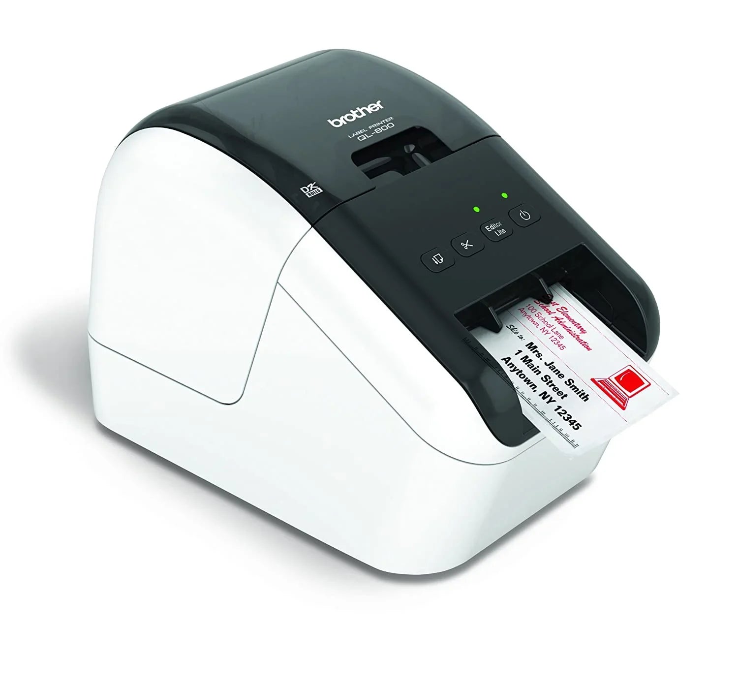 QL-800 Brother Address Label Printer (White and Black) - eBuy UAE