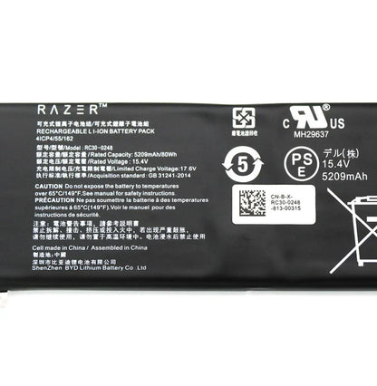 Genuine RC30-0248 Razer Blade 15 2018 Advanced RZ09-02385 RZ09-02386 RZ09-02886 Series 4ICP4/55/162 Laptop Battery - eBuy UAE