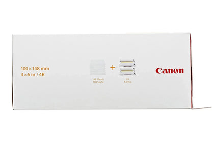 Canon RP-108 Color Ink/Paper Set, Compatible with Selphy CP910/CP820/CP1200/CP1300 - 108 Prints - eBuy UAE